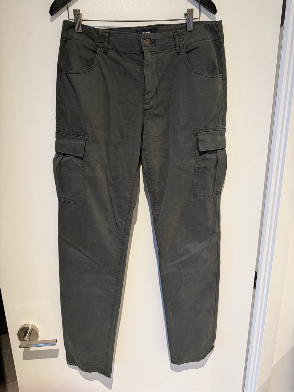 PAIGE Men's Cargo Pants in Olive Green